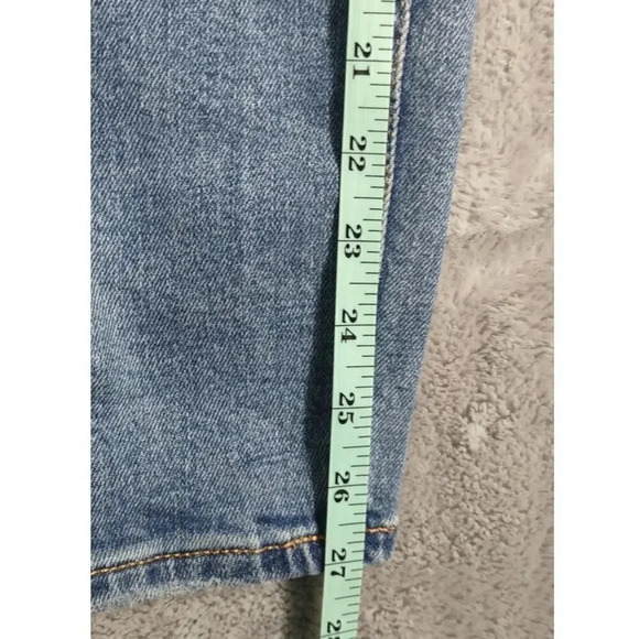 The Good American Women's BLue Denim Distressed Jeans - Picture 6 of 8